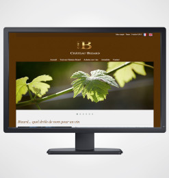Création site internet vin - Château Bizard