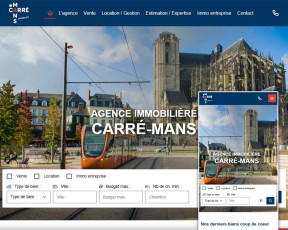 Site vitrine sur mesure pour l’agence immobilière Carré Mans