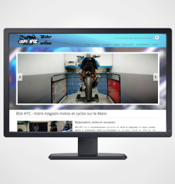 Création site internet garage moto - BSA HTC