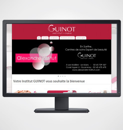 Création site internet institut de beauté - Institut Guinot