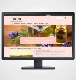 Création boutique en ligne Halia